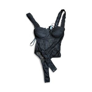 Windsor Black Lace Bra Bodysuit